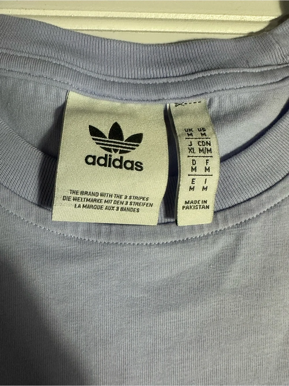 Adidas blue Trefoil T shirt men’s medium